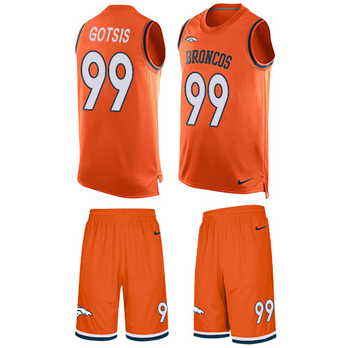 Nike Broncos #99 Adam Gotsis Orange Team Color Men's Stitched NFL Limited Tank Top Suit Jersey - Click Image to Close